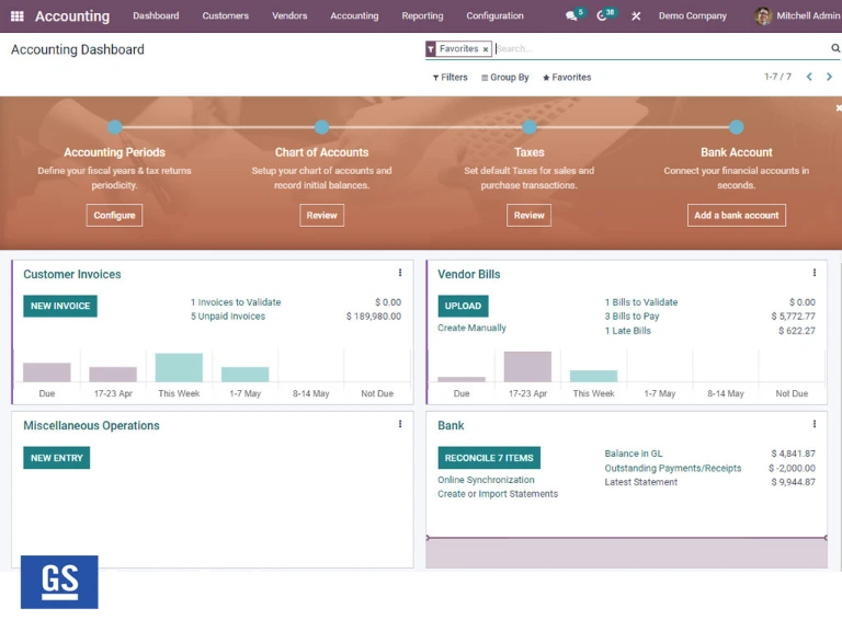 บัญชีด้วยระบบ ERP & Cloud (เช่น Odoo) 6 ช.ม.